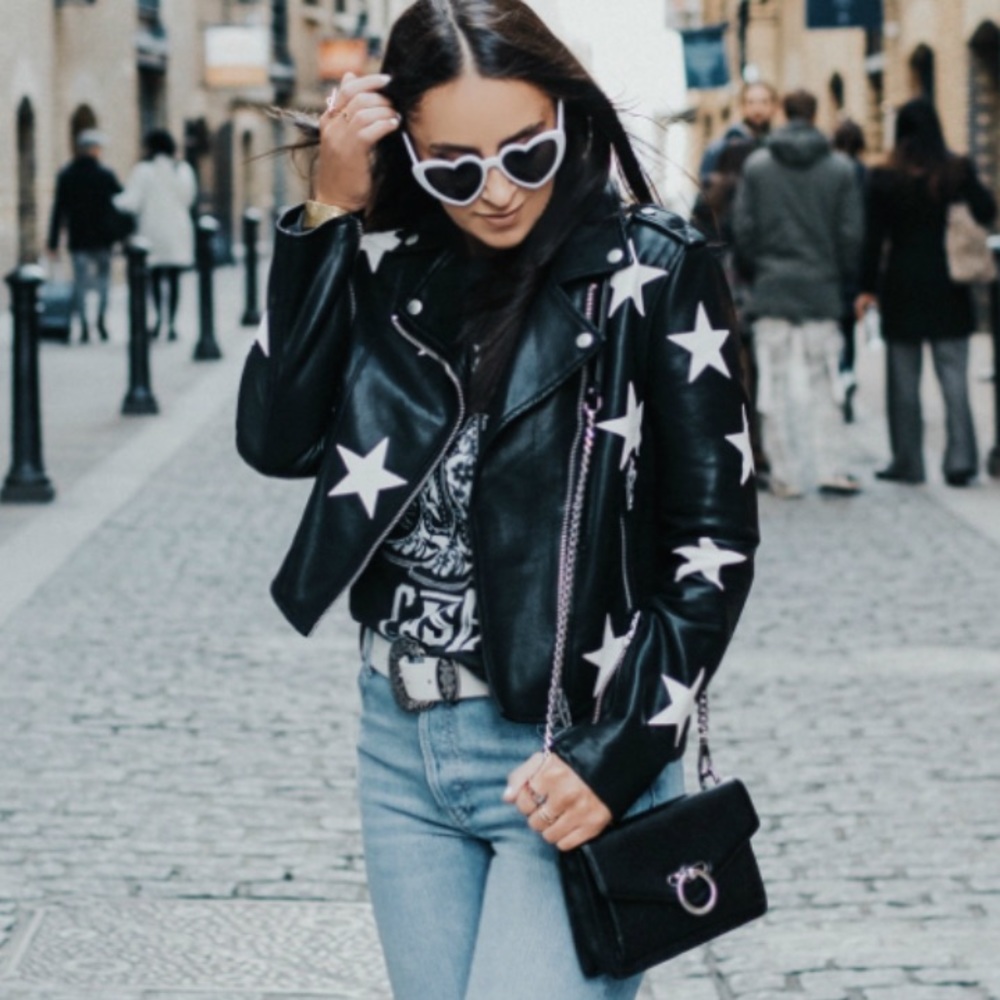 Star Vegan Leather Jacket - Picture 6 of 15